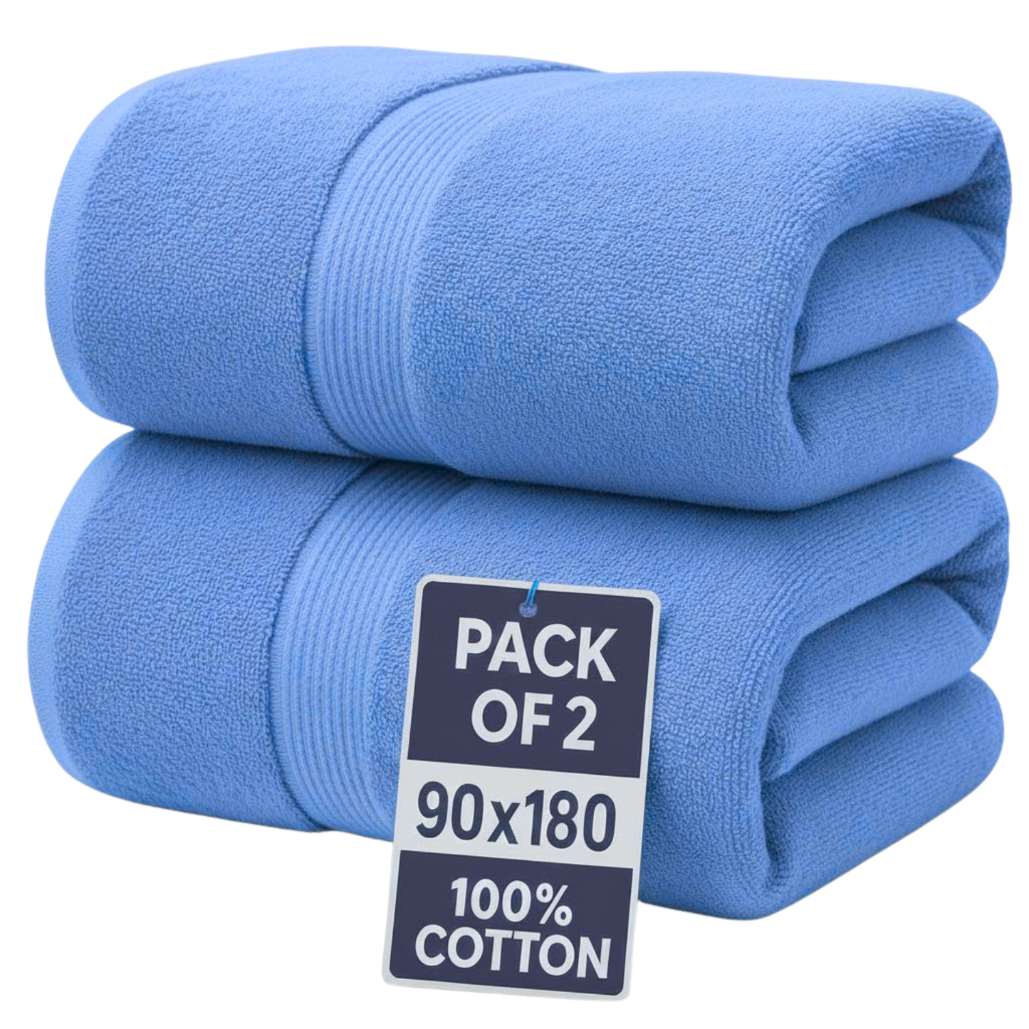 600 GSM Extra Large Jumbo Bath Sheets – 100% Cotton, Super Soft & Absorbent Towels (90x180cm)