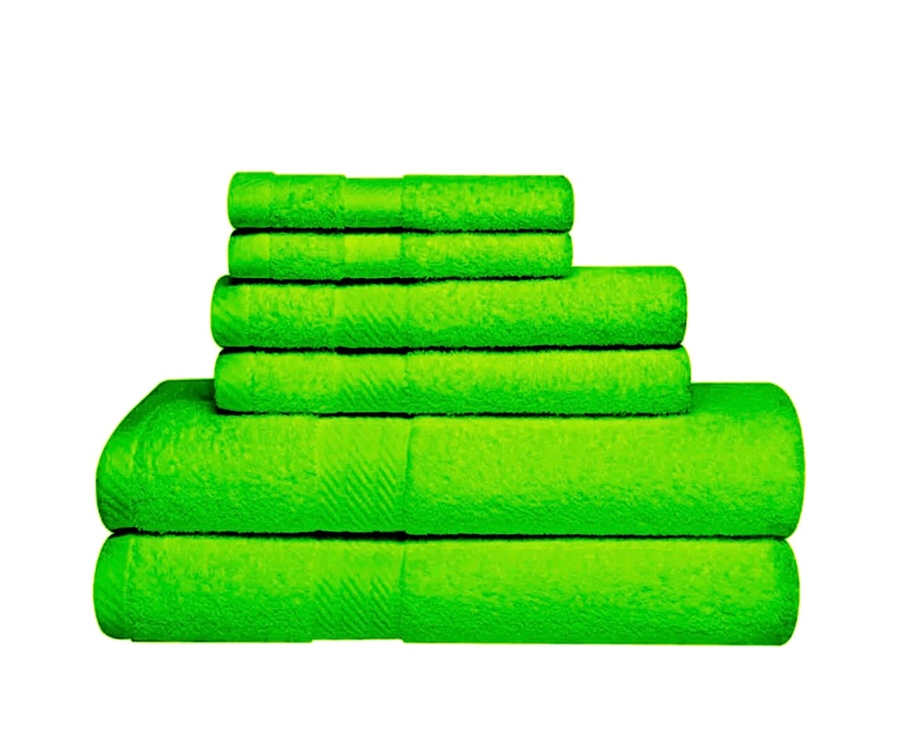 6-Piece 100% Cotton Towel Bale Set, 2 Face Cloths, 2 Hand Towels, 2 Bath Towels