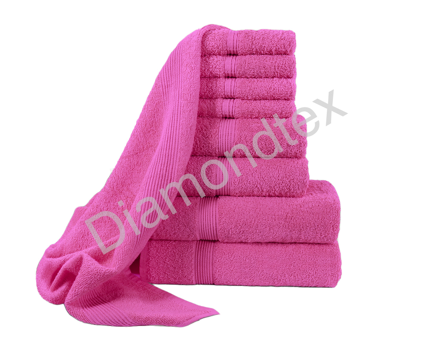 8 Piece Luxury Towel Bale Set – 500gsm 100% Cotton Towels | Bath, Hand & Face