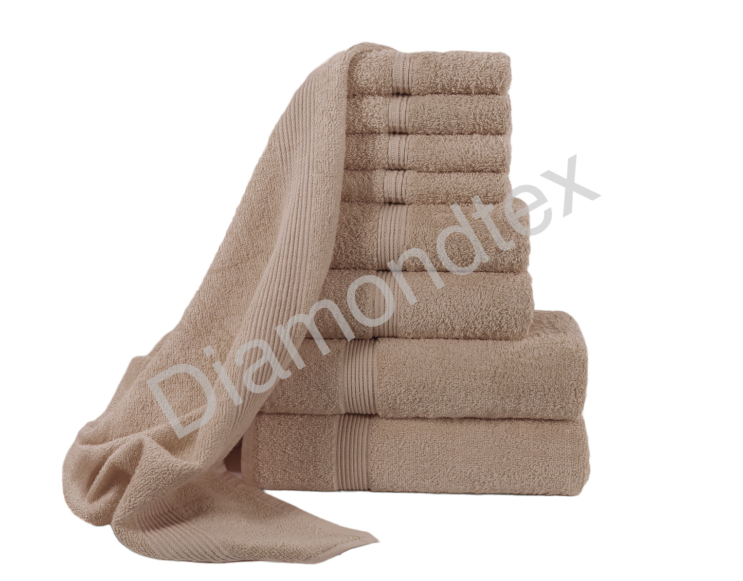 8 Piece Luxury Towel Bale Set – 500gsm 100% Cotton Towels | Bath, Hand & Face