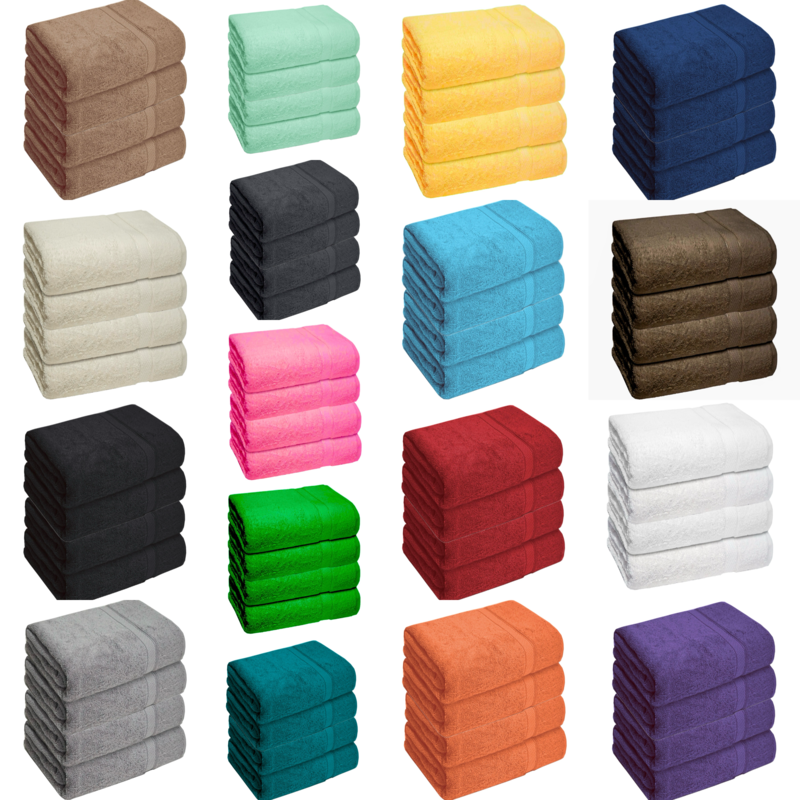 Large Bath Sheets 100% Cotton Super Soft 75x135cm 500GSM