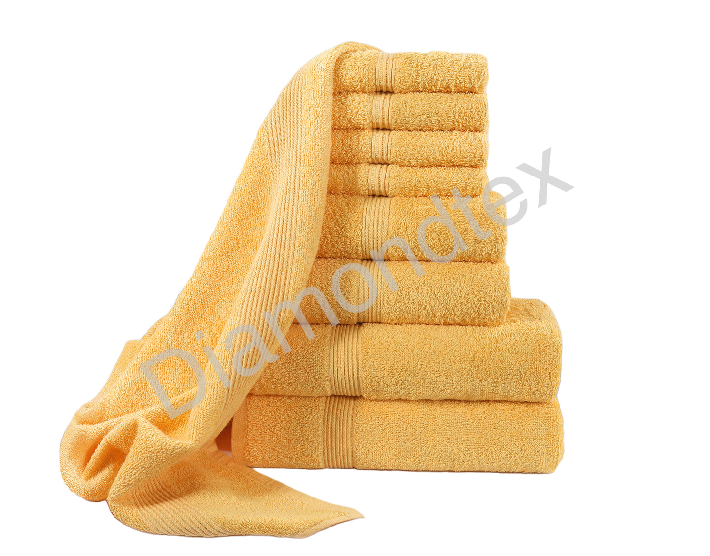 8 Piece Luxury Towel Bale Set – 500gsm 100% Cotton Towels | Bath, Hand & Face
