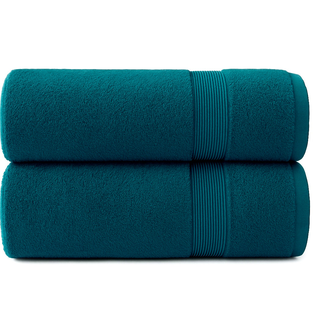 Luxury Super Extra Large Jumbo Bath Sheets 100x200cm – 550 GSM Cotton Towels, Super Soft & Highly Absorbent