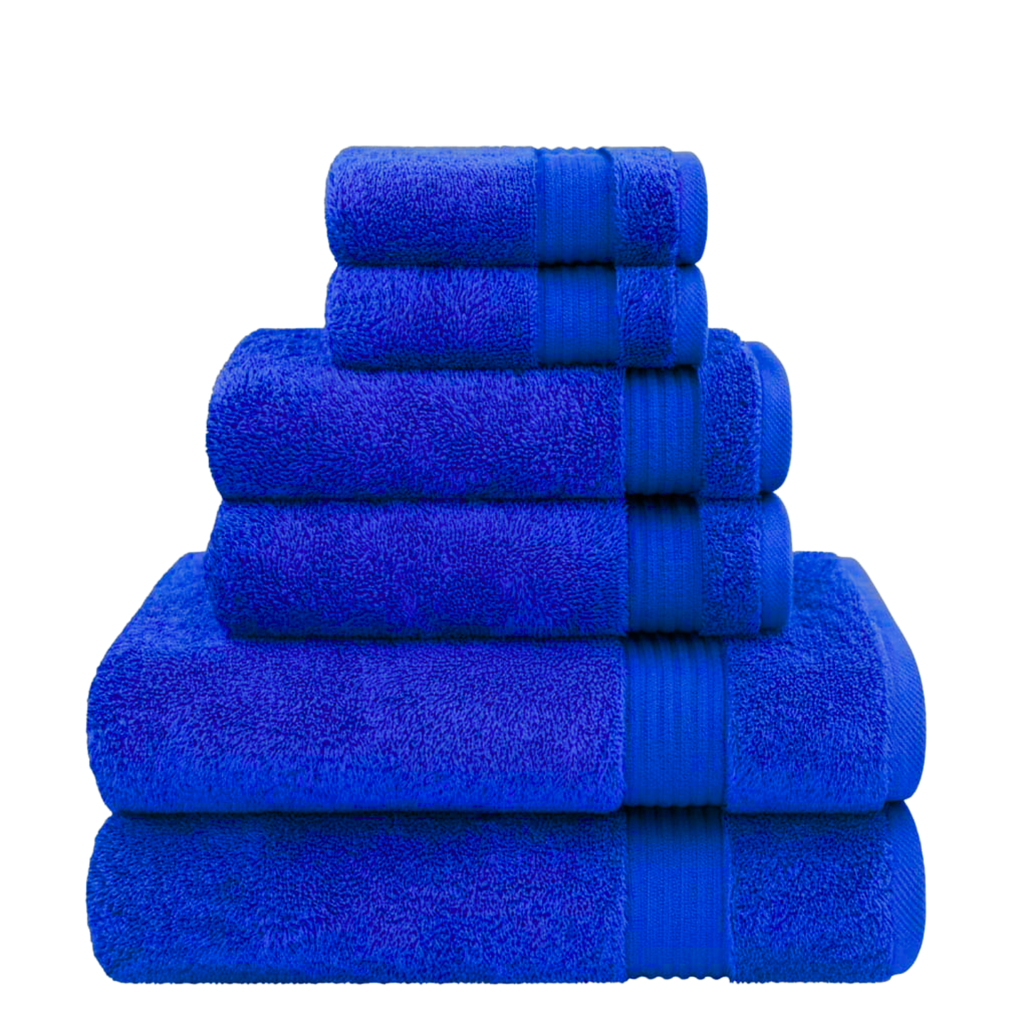 6 Piece 100% Cotton Towel Set – 500 GSM Soft & Absorbent Bath, Hand & Face Towels