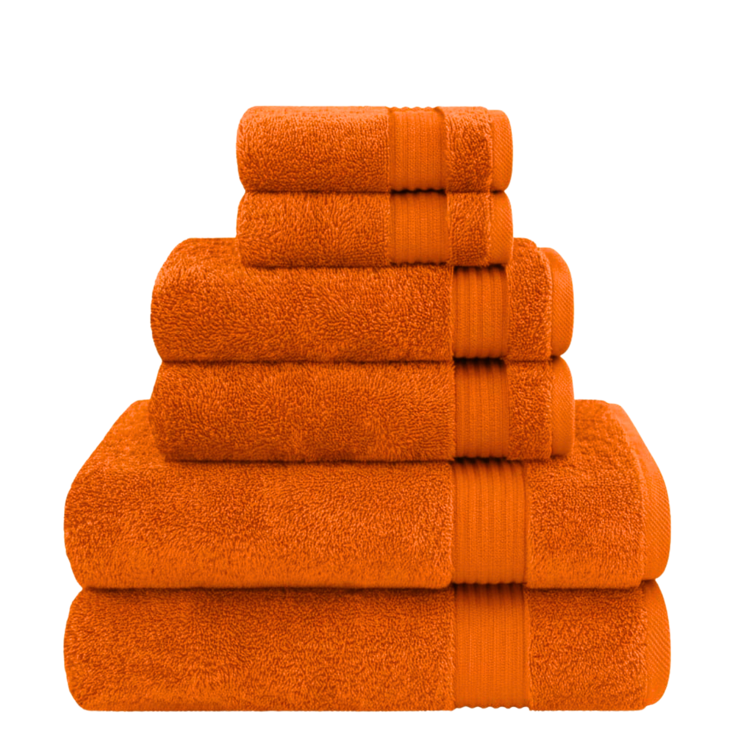 6 Piece 100% Cotton Towel Set – 500 GSM Soft & Absorbent Bath, Hand & Face Towels