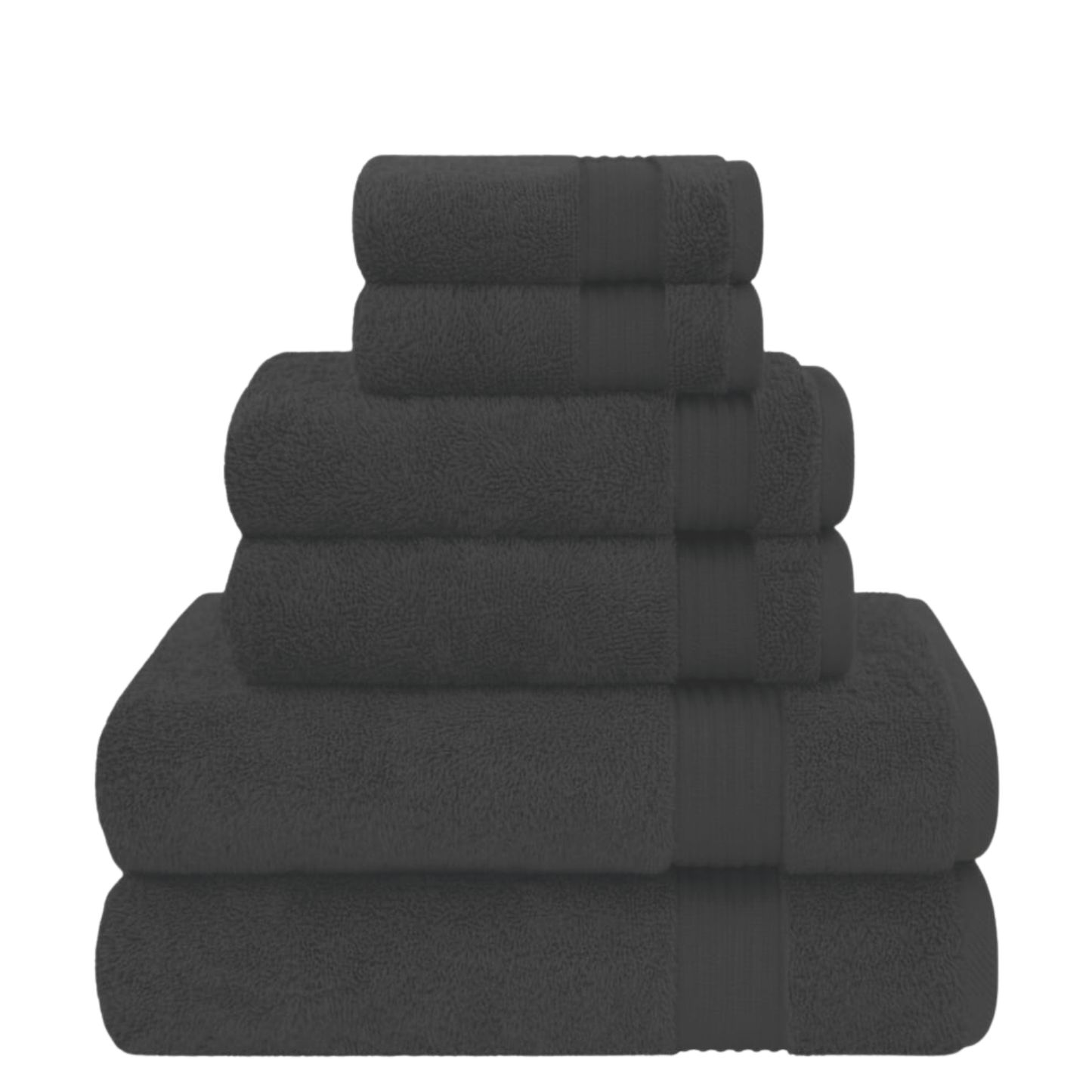 6 Piece 100% Cotton Towel Set – 500 GSM Soft & Absorbent Bath, Hand & Face Towels