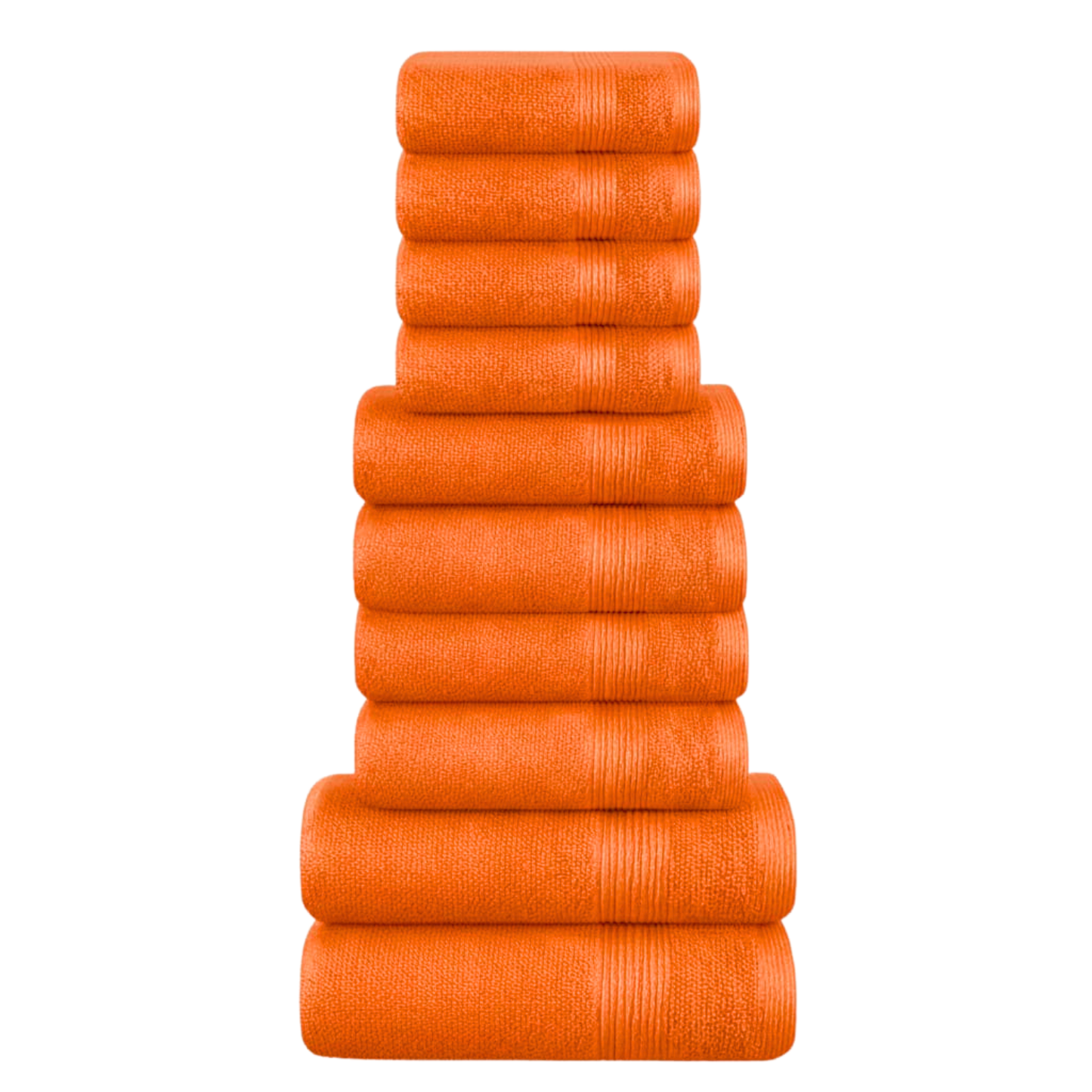 Bale Set Of 10, 500 GSM, 4 Face Cloths, 2 Hand Towels, 2 Bath Towels, 2 Bath Sheets, 100% Cotton