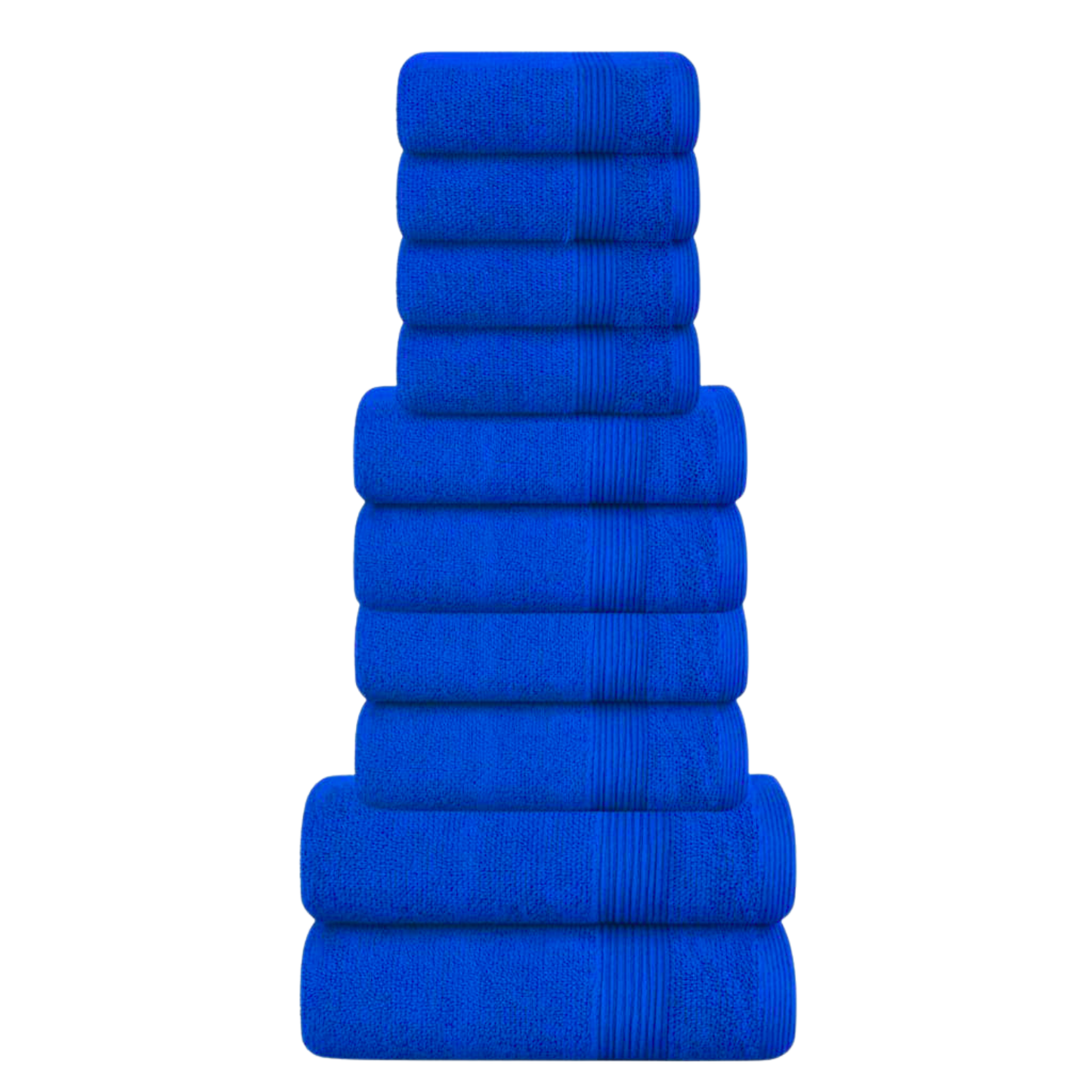 Bale Set Of 10, 500 GSM, 4 Face Cloths, 2 Hand Towels, 2 Bath Towels, 2 Bath Sheets, 100% Cotton