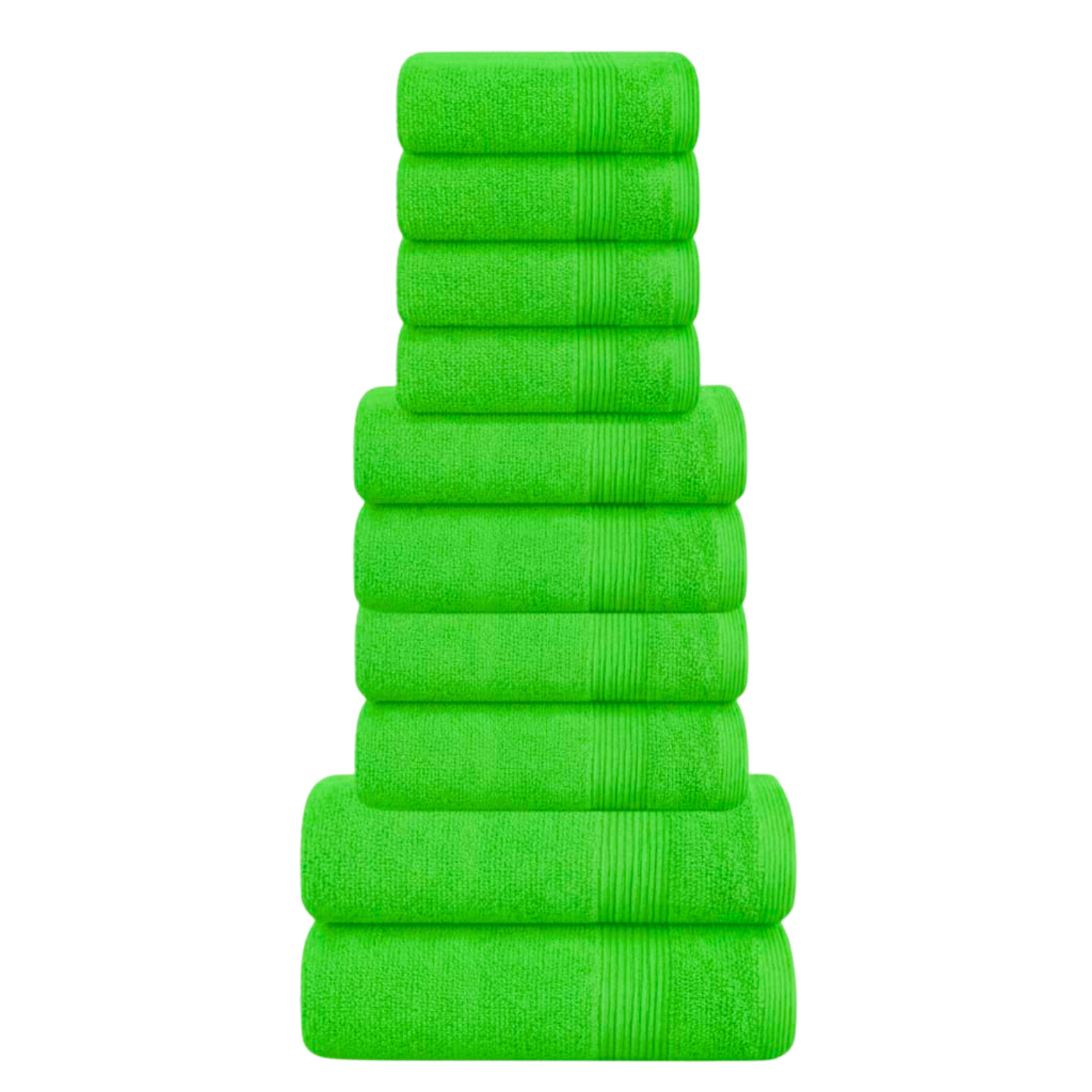 Bale Set Of 10, 500 GSM, 4 Face Cloths, 2 Hand Towels, 2 Bath Towels, 2 Bath Sheets, 100% Cotton