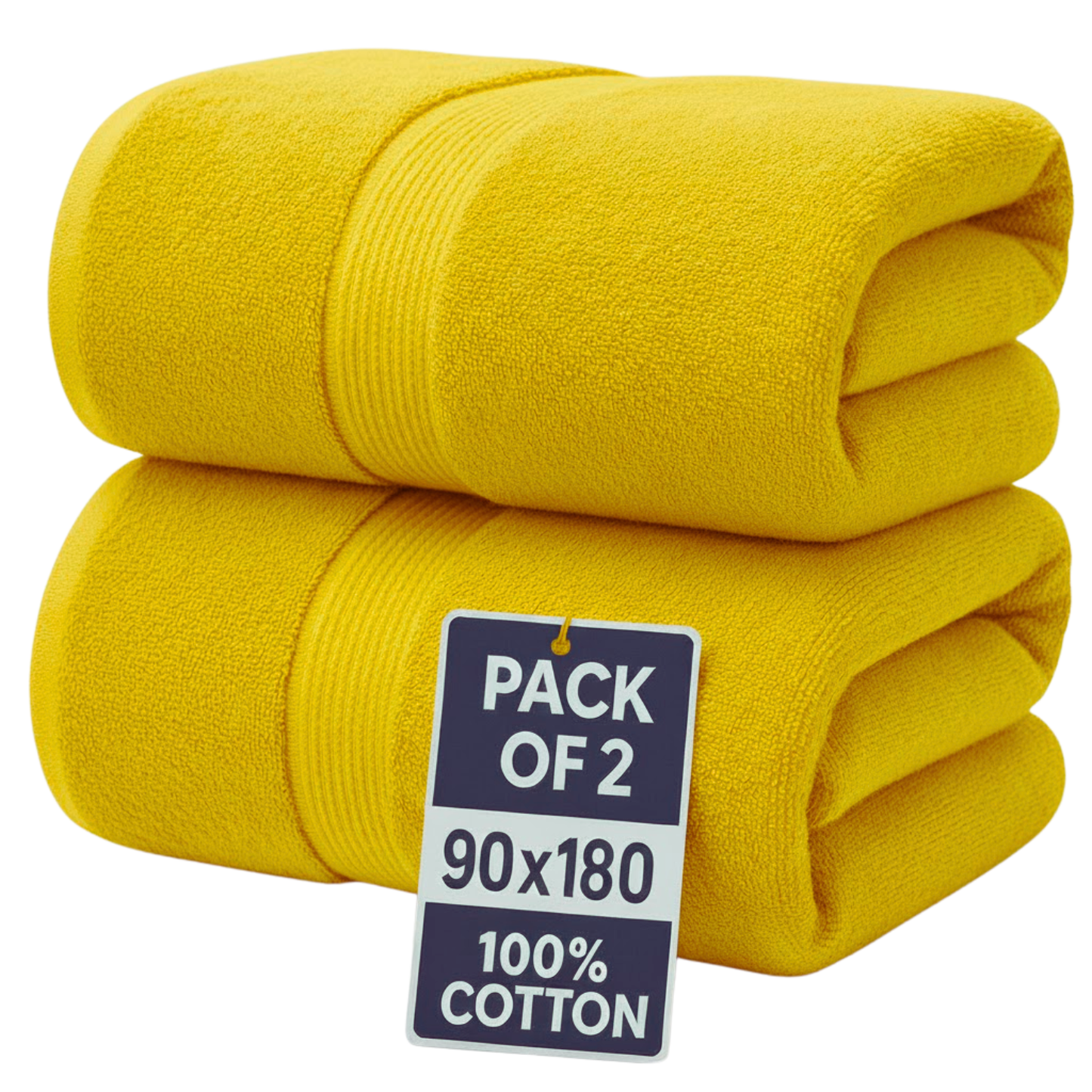 600 GSM Extra Large Jumbo Bath Sheets – 100% Cotton, Super Soft & Absorbent Towels (90x180cm)