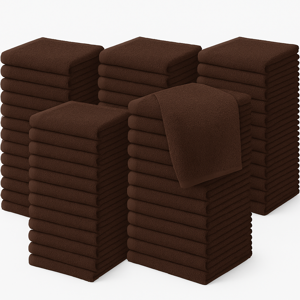 500 GSM Face Towels 30x30cm – 100% Cotton, Super Soft & Absorbent