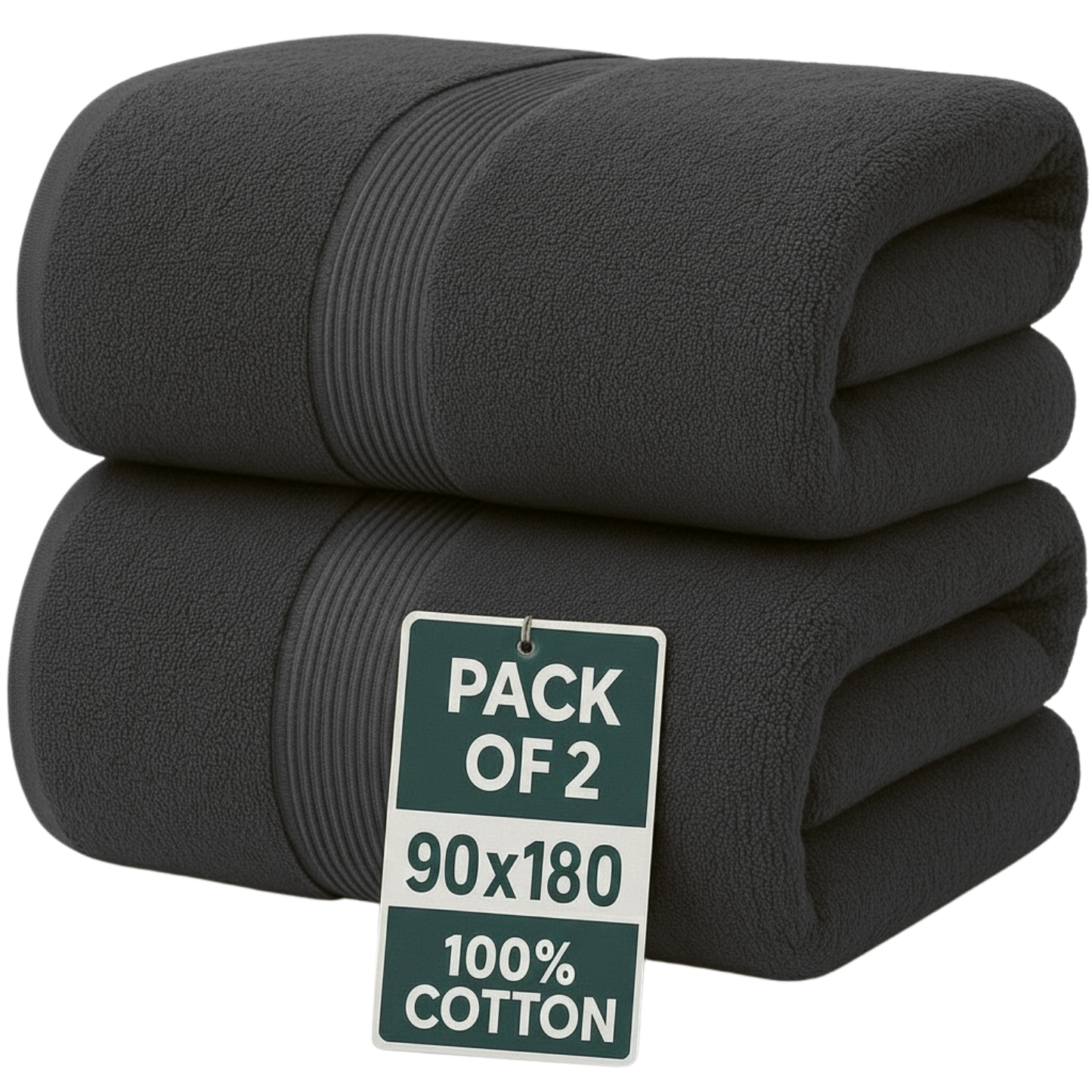 600 GSM Extra Large Jumbo Bath Sheets – 100% Cotton, Super Soft & Absorbent Towels (90x180cm)