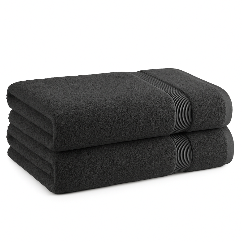 500 GSM Jumbo Large Bath Sheets – 100% Cotton, Soft & Absorbent Towels (90x150cm)