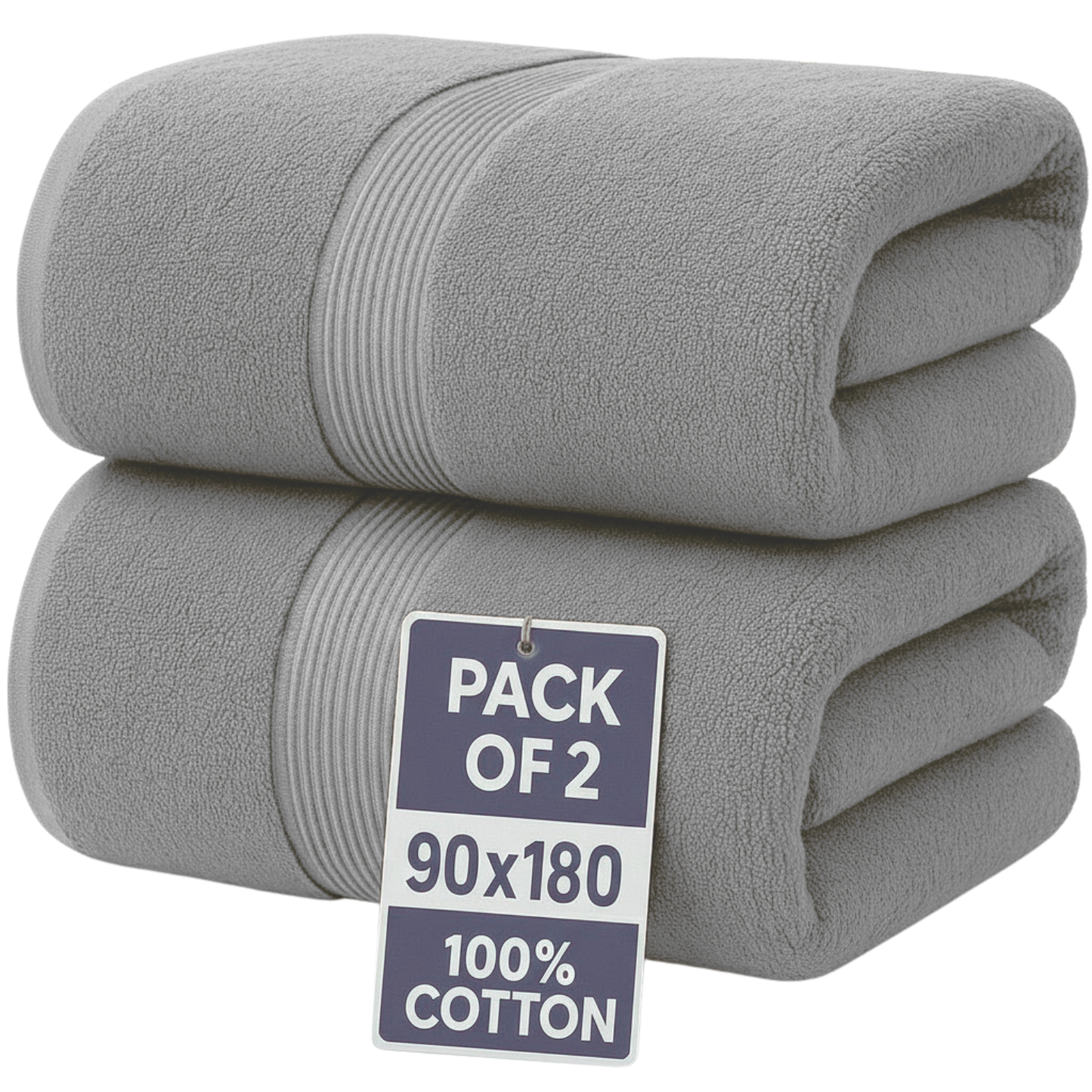 600 GSM Extra Large Jumbo Bath Sheets – 100% Cotton, Super Soft & Absorbent Towels (90x180cm)