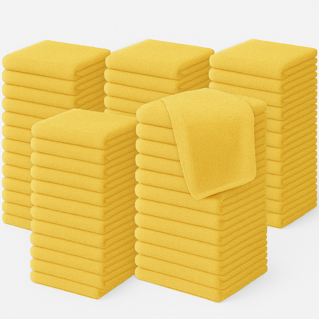 500 GSM Face Towels 30x30cm – 100% Cotton, Super Soft & Absorbent