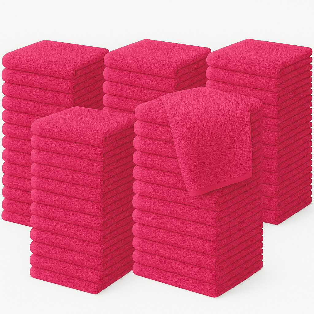 500 GSM Face Towels 30x30cm – 100% Cotton, Super Soft & Absorbent