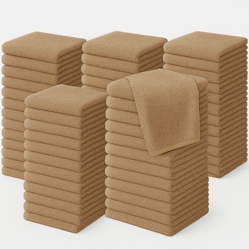 500 GSM Face Towels 30x30cm – 100% Cotton, Super Soft & Absorbent