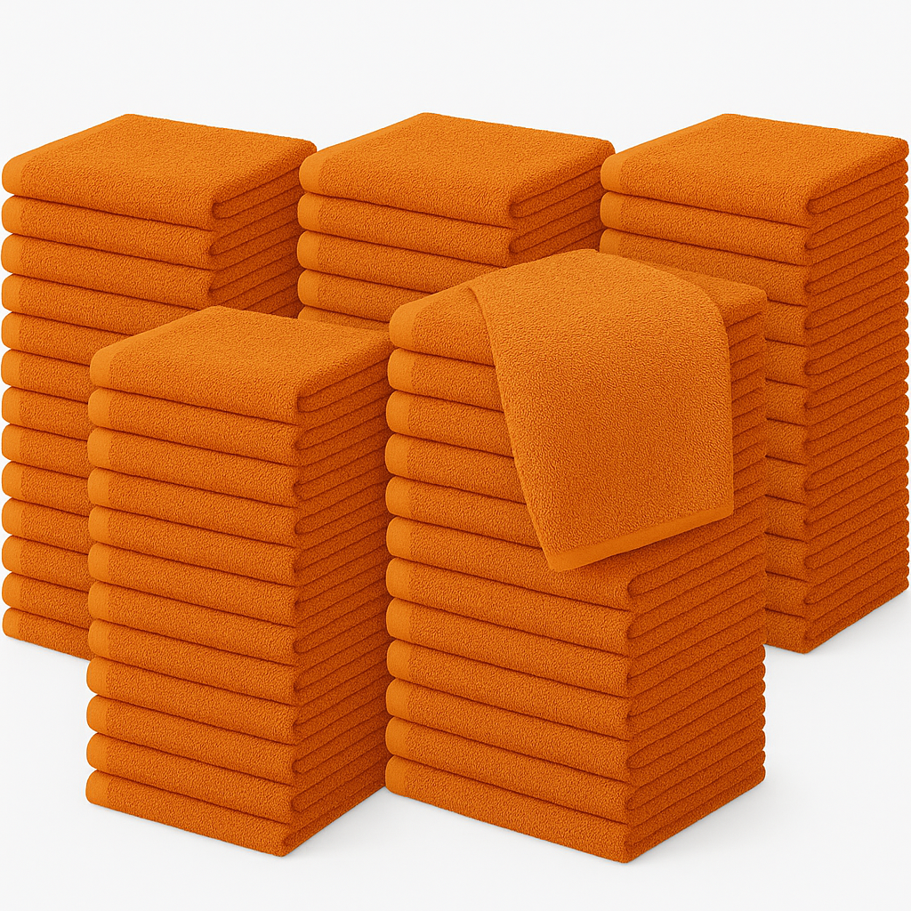 500 GSM Face Towels 30x30cm – 100% Cotton, Super Soft & Absorbent