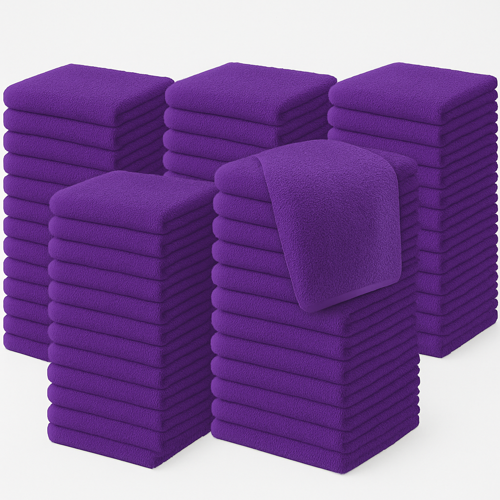 500 GSM Face Towels 30x30cm – 100% Cotton, Super Soft & Absorbent