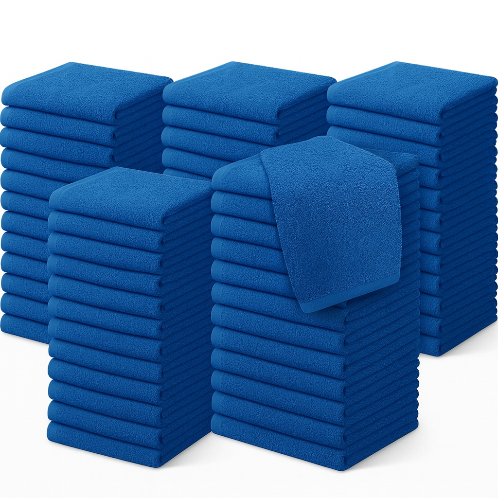 500 GSM Face Towels 30x30cm – 100% Cotton, Super Soft & Absorbent