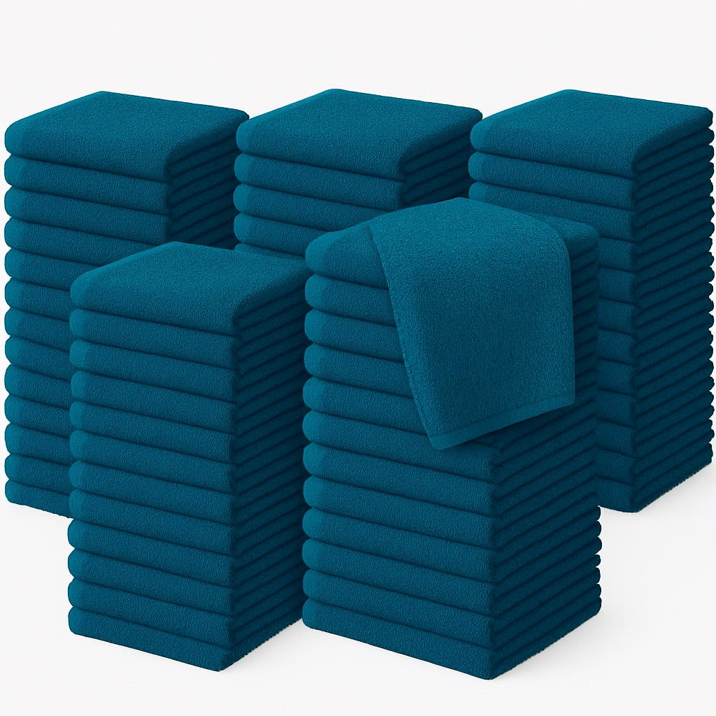 500 GSM Face Towels 30x30cm – 100% Cotton, Super Soft & Absorbent