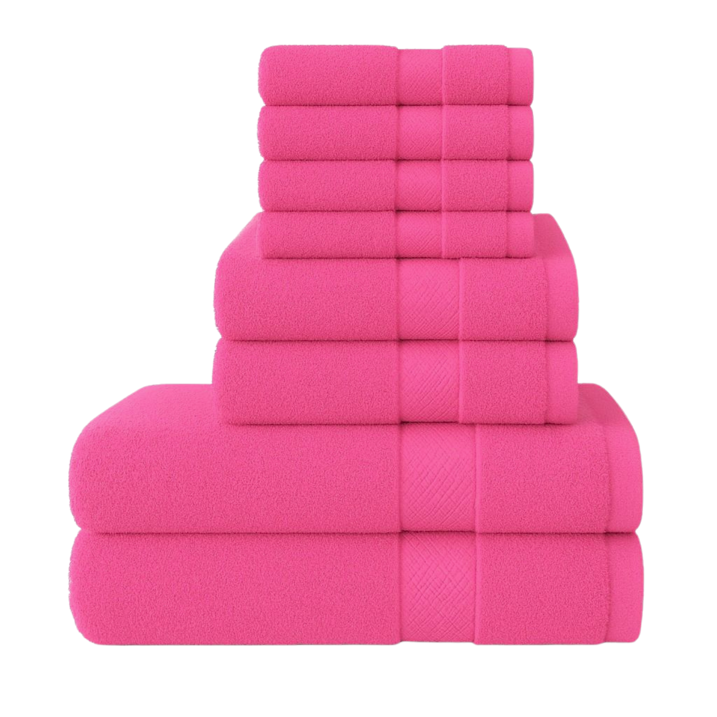8 Piece Luxury Towel Bale Set – 500 GSM 100% Cotton Towels | Bath, Hand & Face