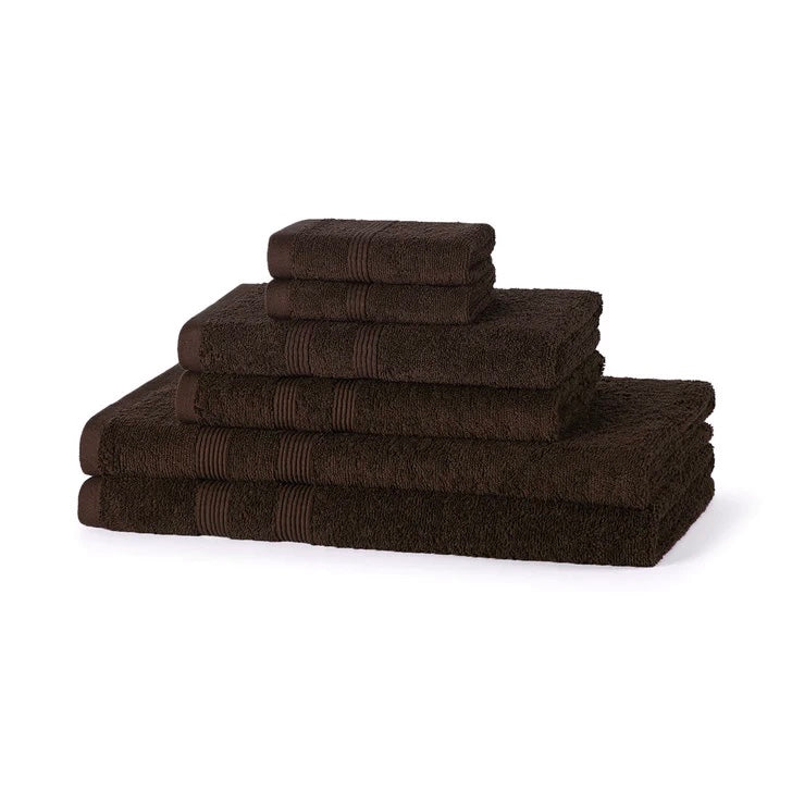 500 GSM Bale Set of 6 Chocolate Brown