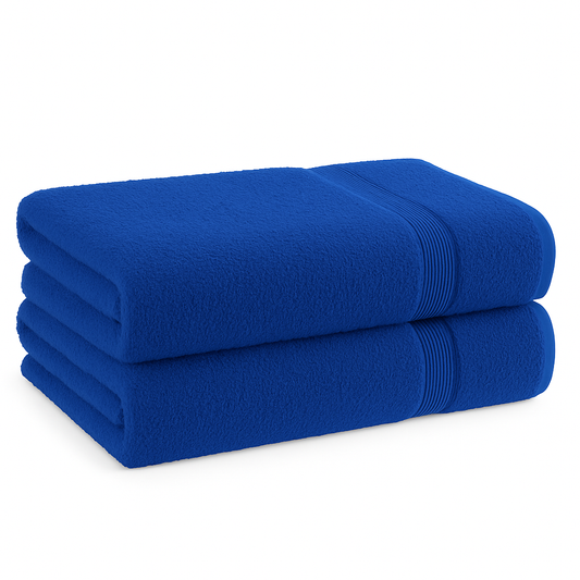 500 GSM Jumbo Large Bath Sheets – 100% Cotton, Soft & Absorbent Towels (90x150cm)