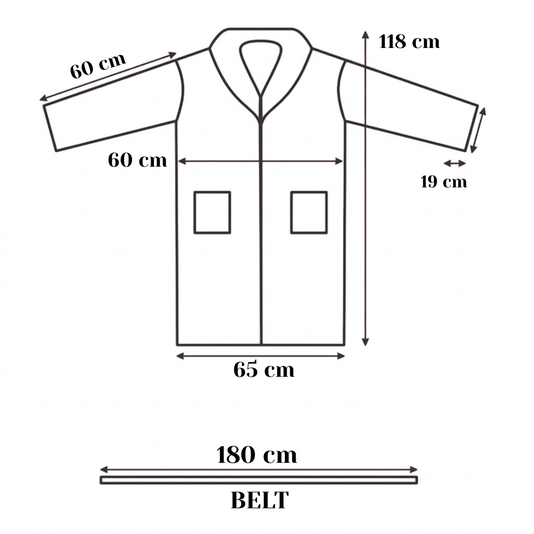 Mens and Ladies Shawl Collar Bathrobe 100% Egyptian Cotton Unisex Shawl Collar Dressing Gown Terry Towelling Bathrobe One Size